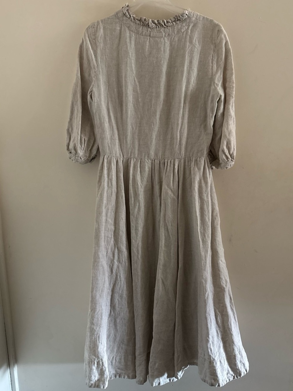 Small Son de Flor Ruffle-Trim Button Front Dress - Picture 3 of 5